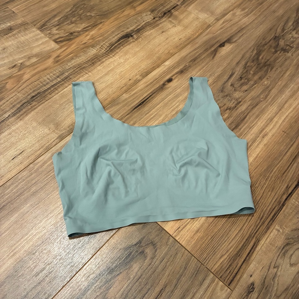 Rhonda sheer buttery soft blue unlined bra